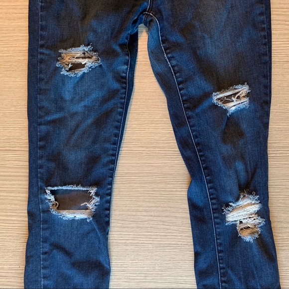 Pacsun Distressed Dark Jegging - Picture 3 of 5